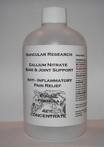 Navicular Research Gallium Nitrate Bone & Joint  Anti - Inflammatory Pain Relief Equine Formula